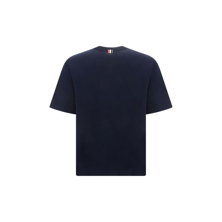 Thom Browne Blue Cotton T-shirt