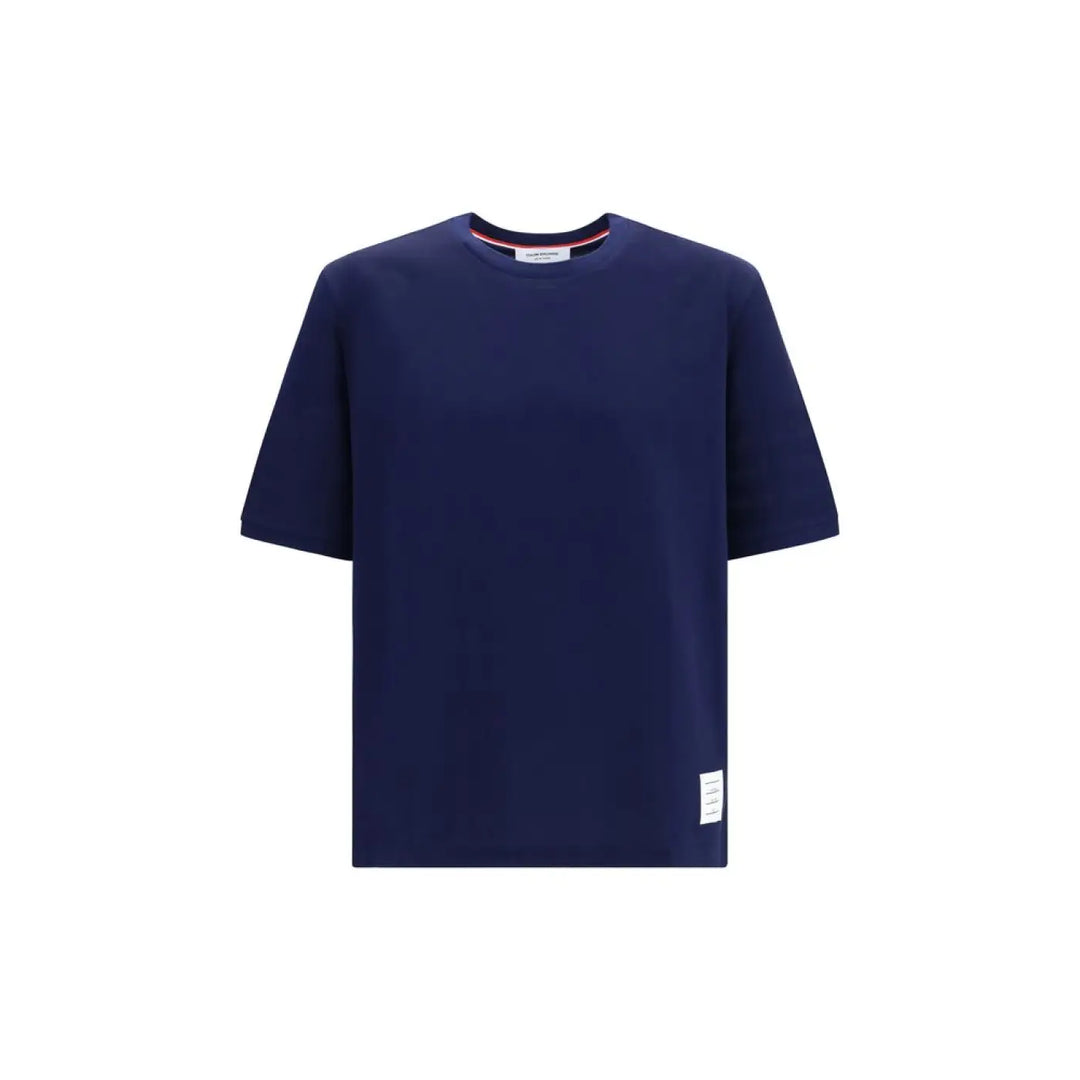 Thom Browne Blue Cotton T-shirt