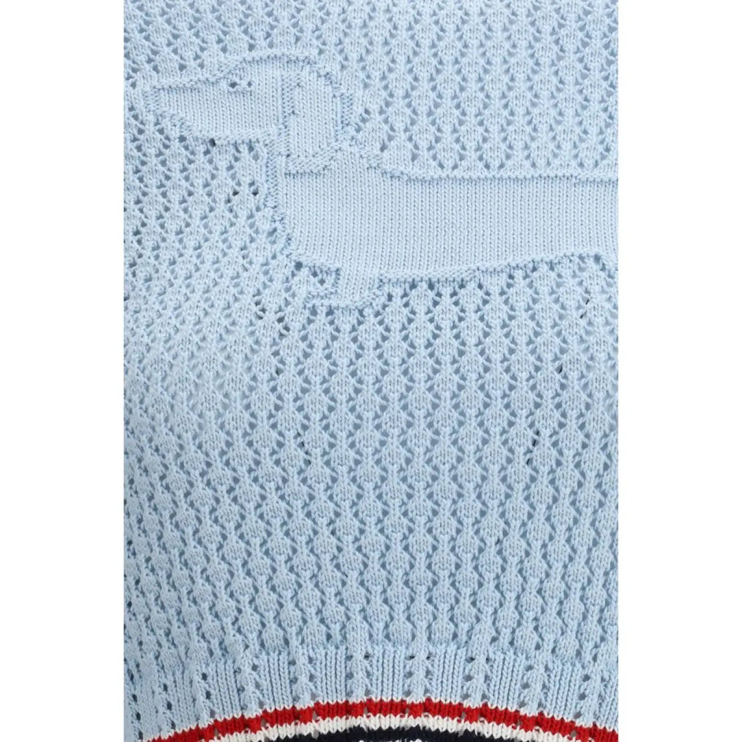 Thom Browne Blue Cotton T-shirt