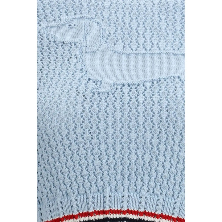 Thom Browne Blue Cotton T-shirt