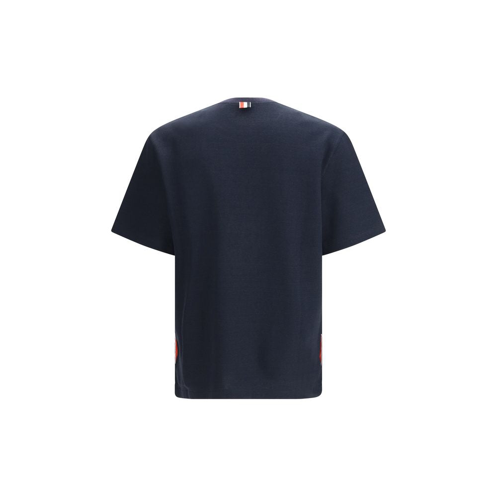 Thom Browne Blue Cotton T-shirt