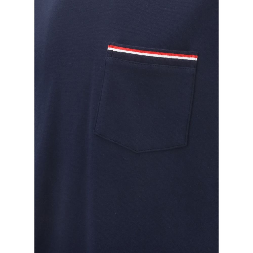 Thom Browne Blue Cotton T-shirt