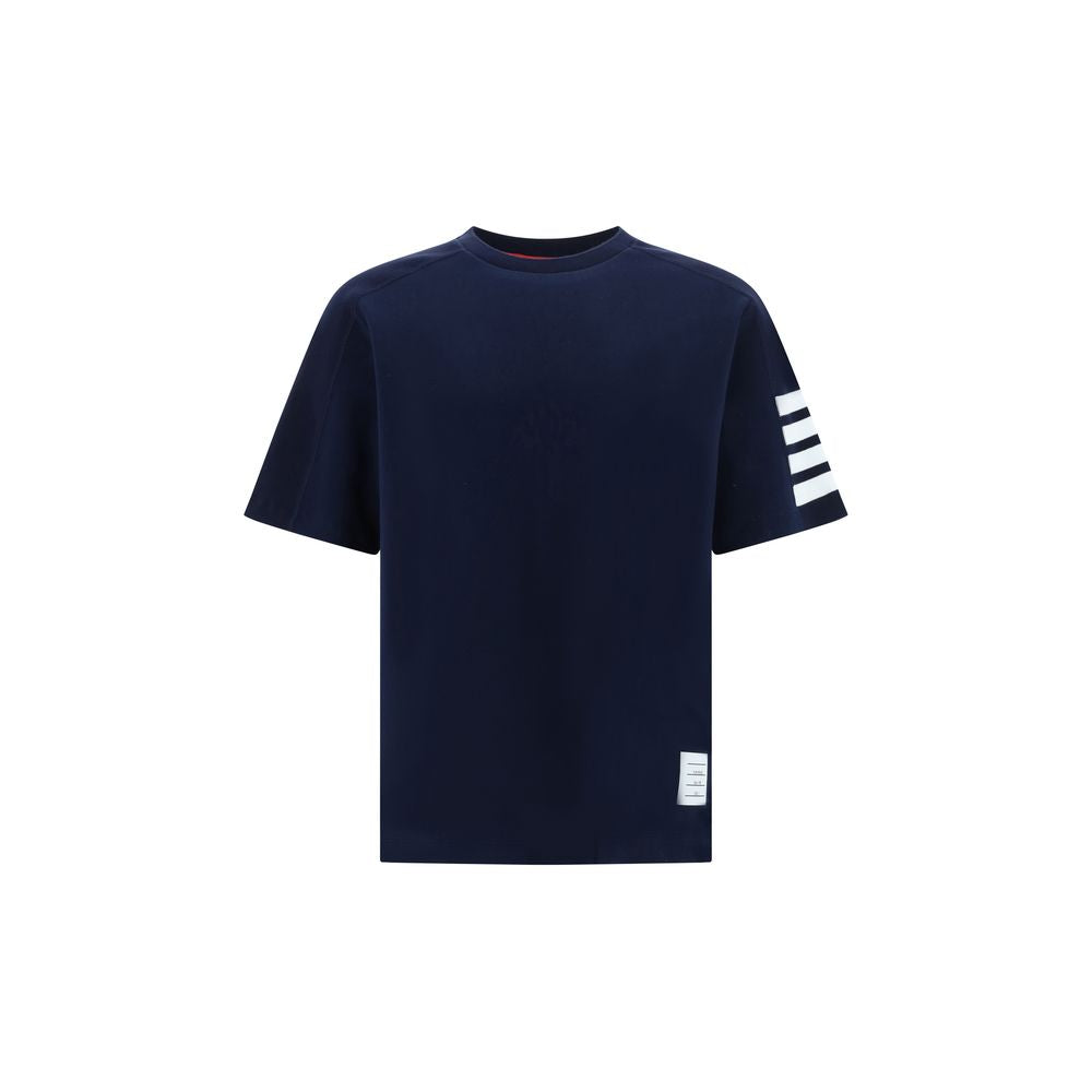 Thom Browne Blue Cotton T-shirt