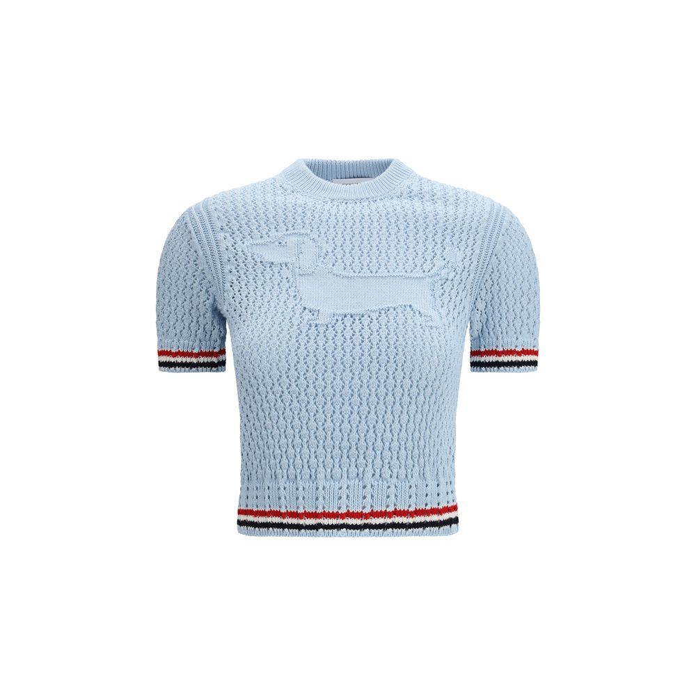 Thom Browne - Blue Cotton T-Shirt