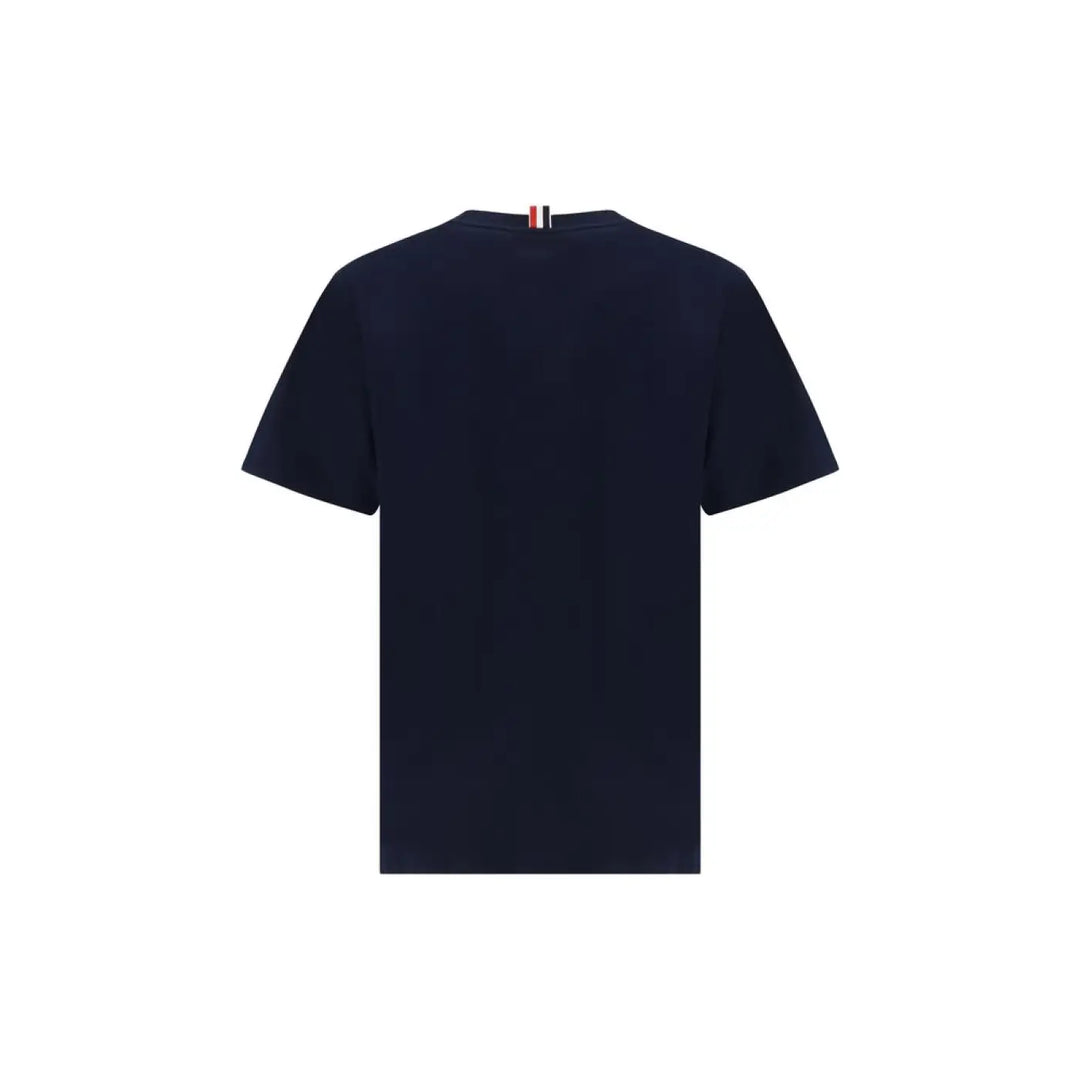 Thom Browne Blue Cotton T-shirt