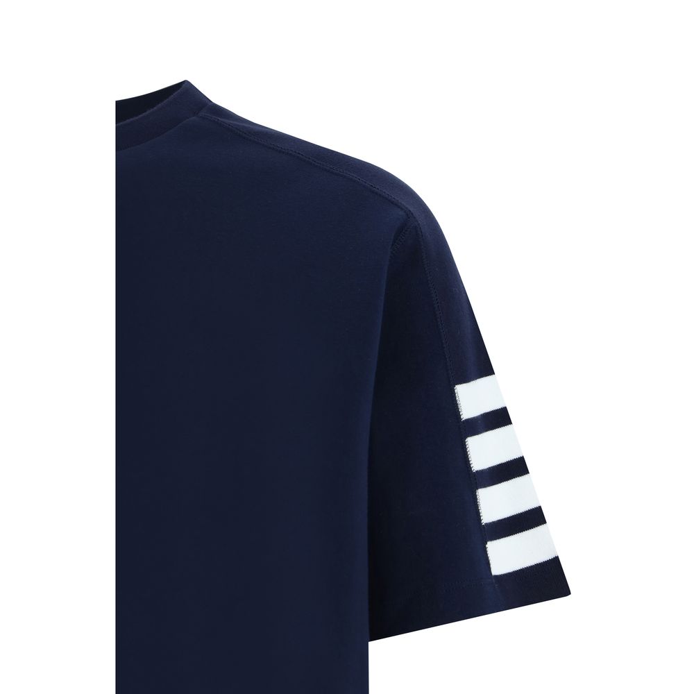 Thom Browne Blue Cotton T-shirt