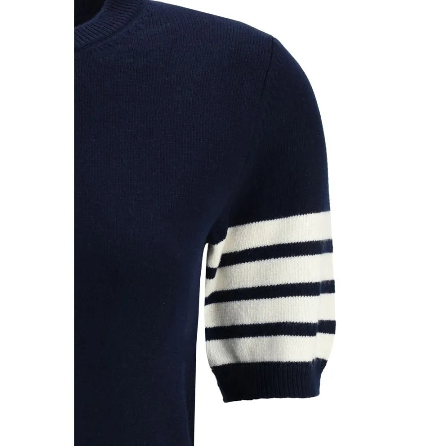 Thom Browne Blue Fleece Wool Sweatshirt