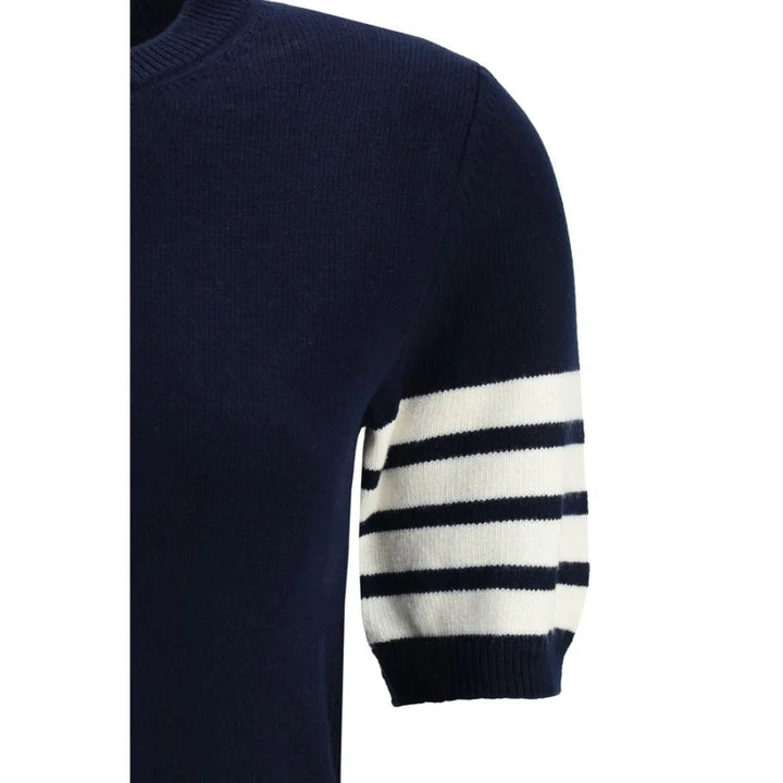 Thom Browne Blue Fleece Wool Sweatshirt