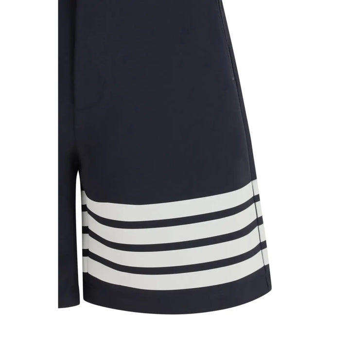 Thom Browne Blue Viscose Bermuda Shorts