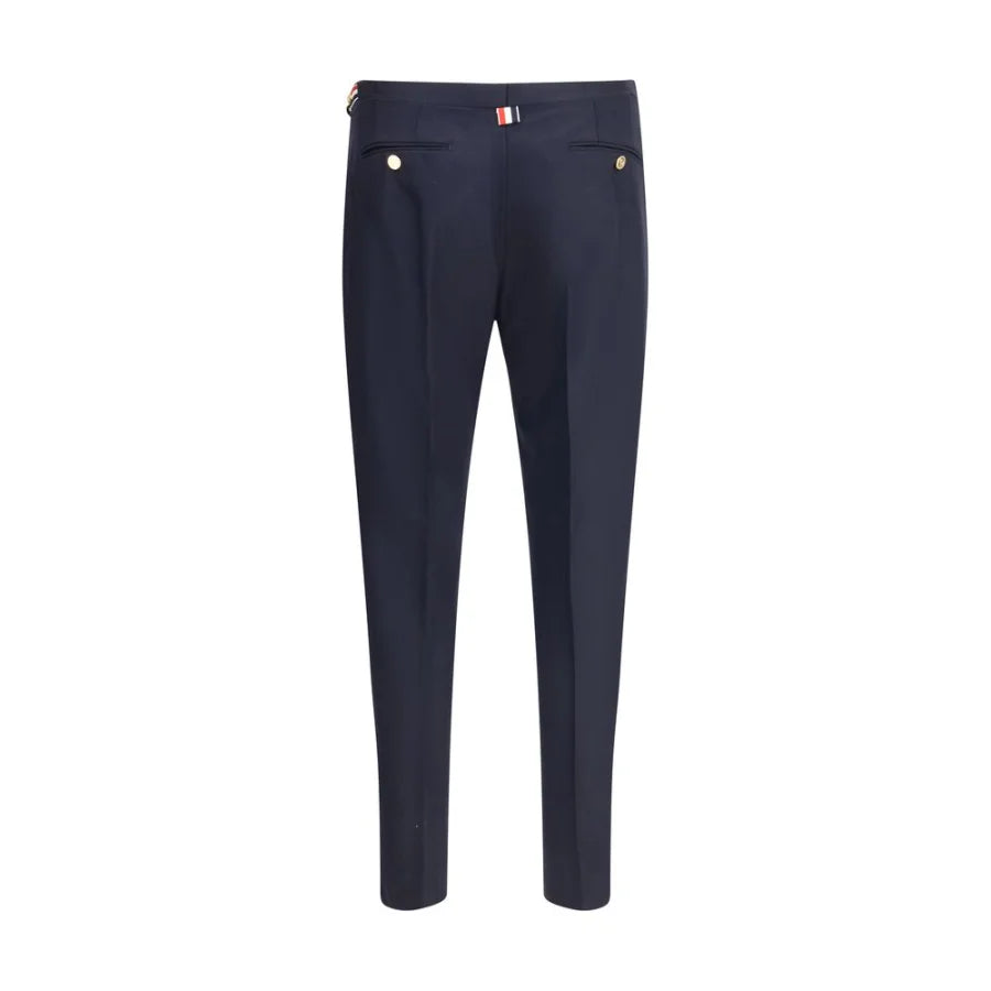 Thom Browne Blue Wool Casual Pants