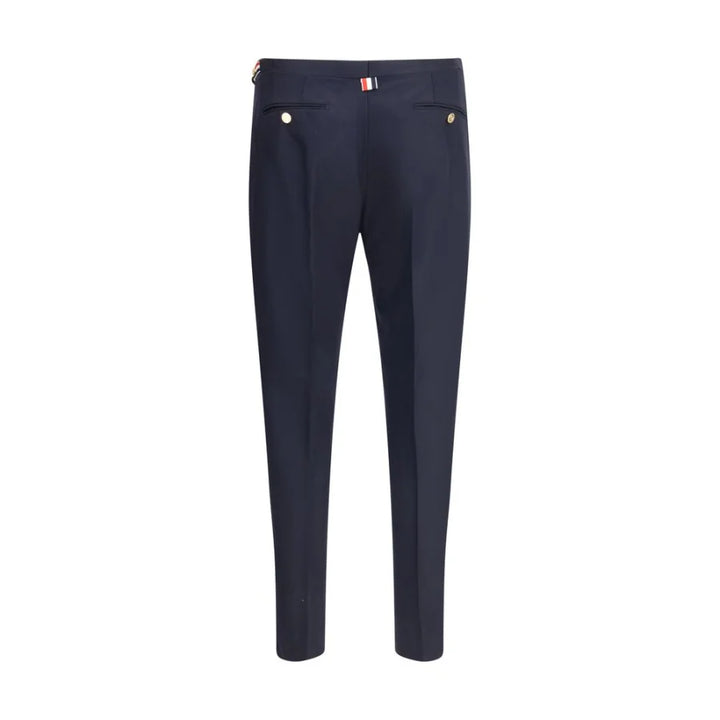 Thom Browne Blue Wool Casual Pants