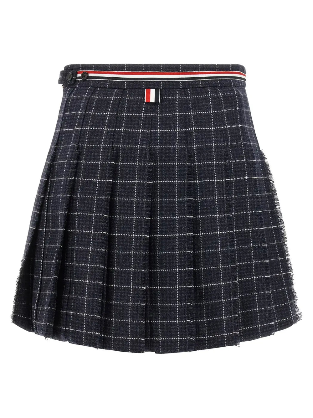 Thom Browne Blue Wool Long Skirt