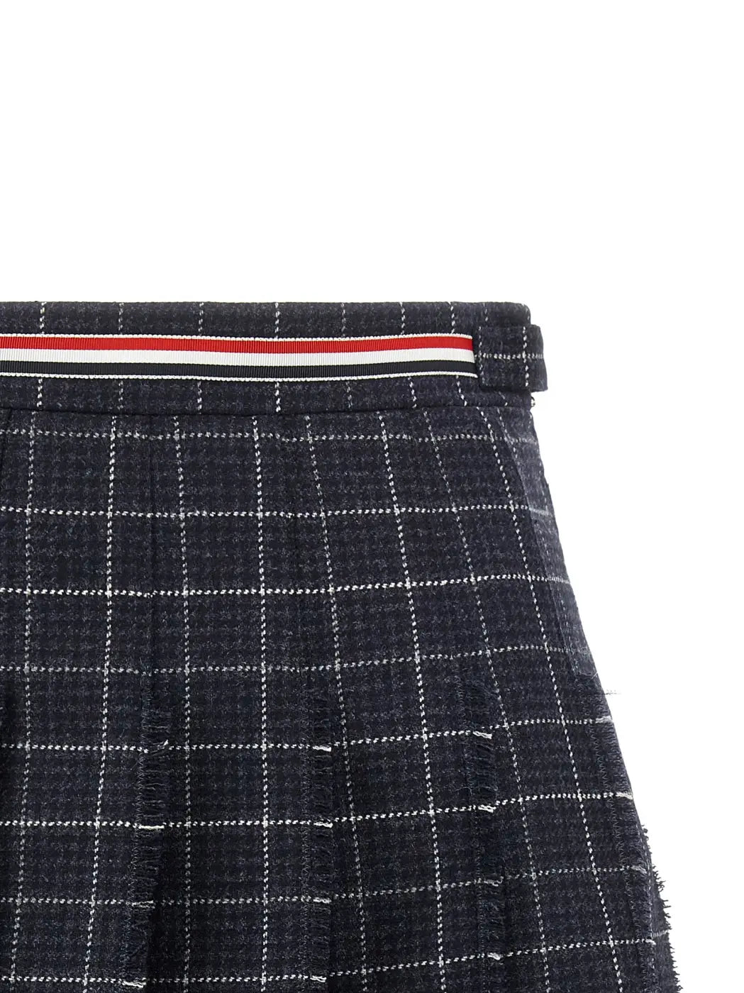 Thom Browne Blue Wool Long Skirt