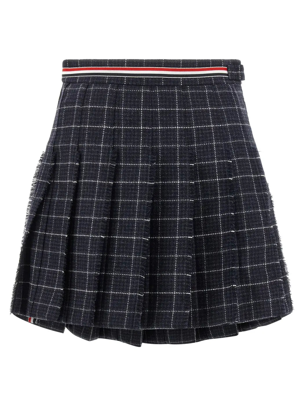 Thom Browne Blue Wool Long Skirt