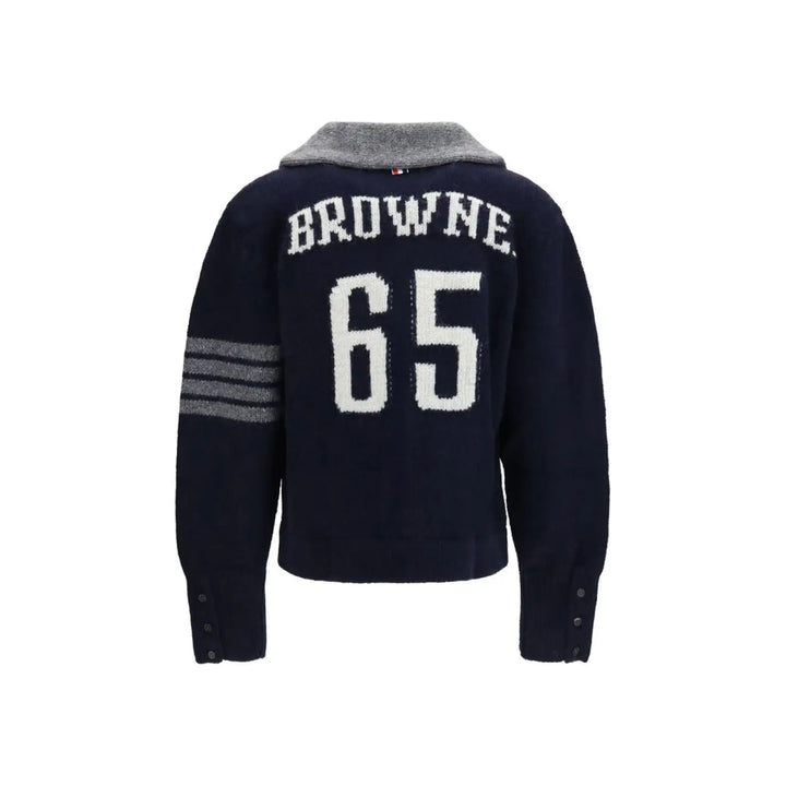 Thom Browne Blue Wool Oves Aries Cardigan