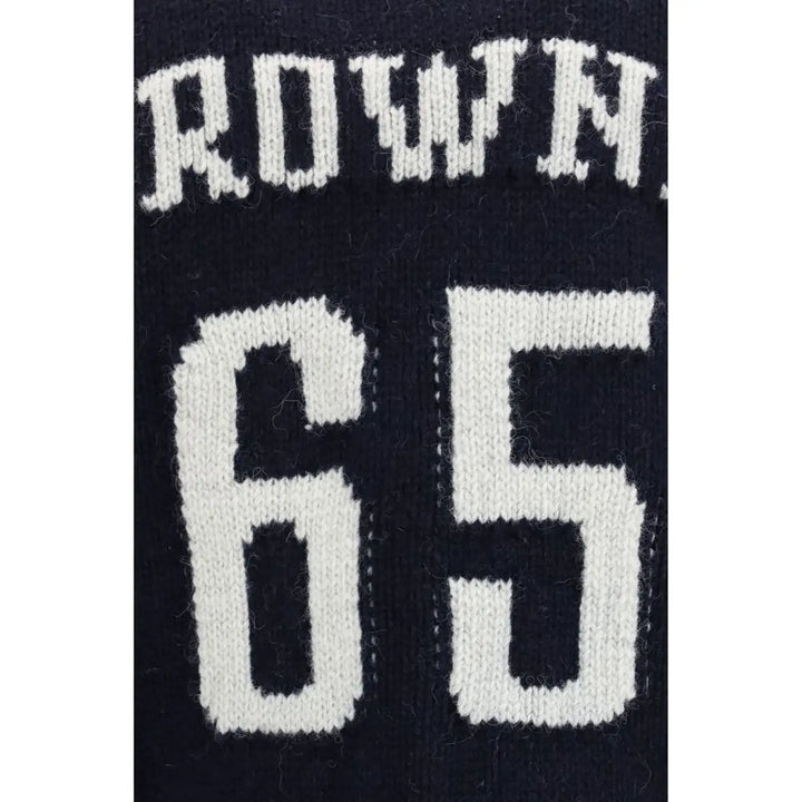 Thom Browne Blue Wool Oves Aries Cardigan