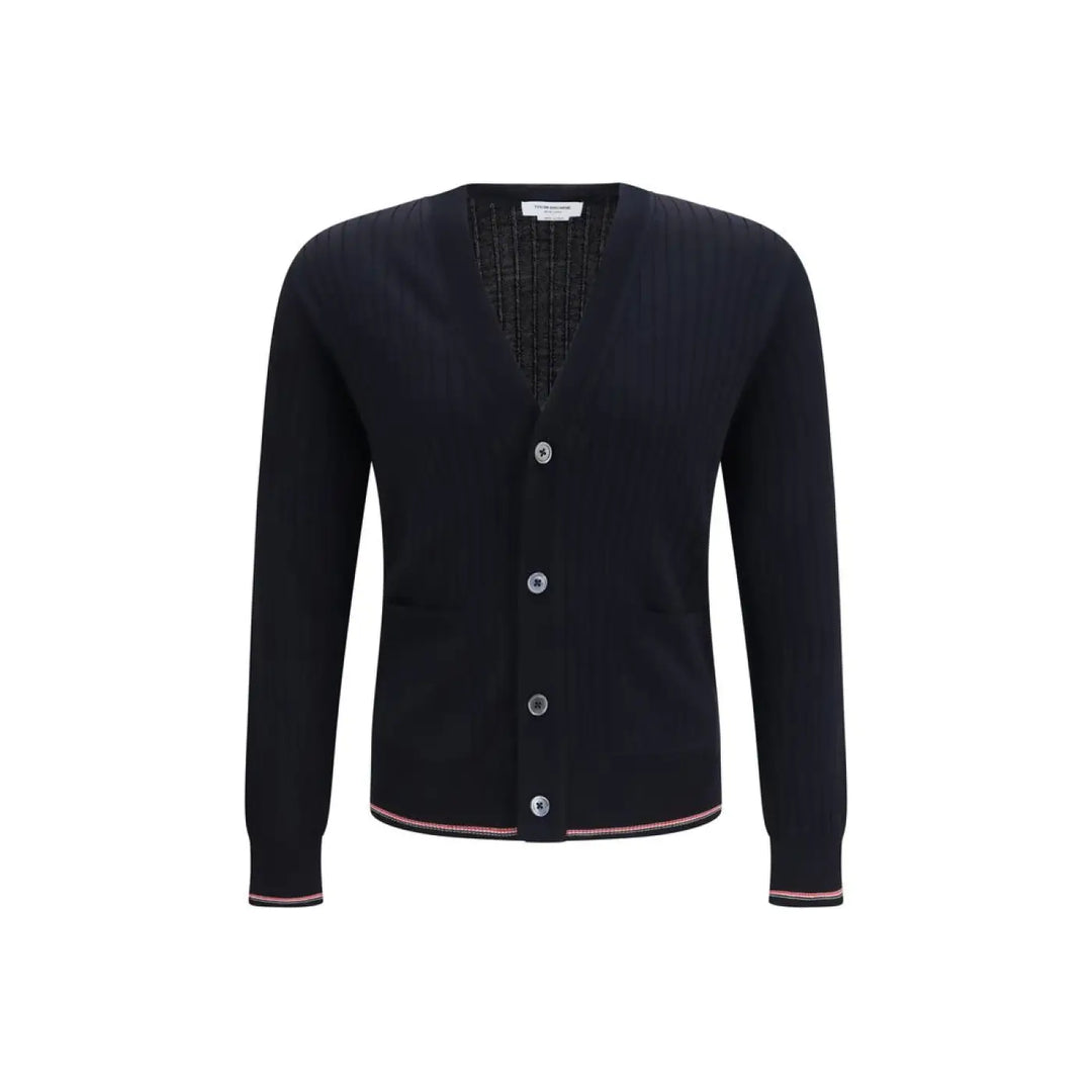 Thom Browne Blue Wool Oves Aries Cardigan