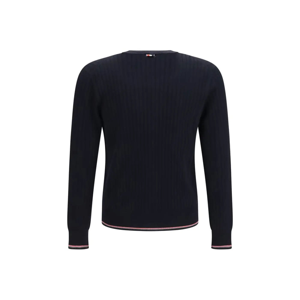 Thom Browne Blue Wool Oves Aries Cardigan