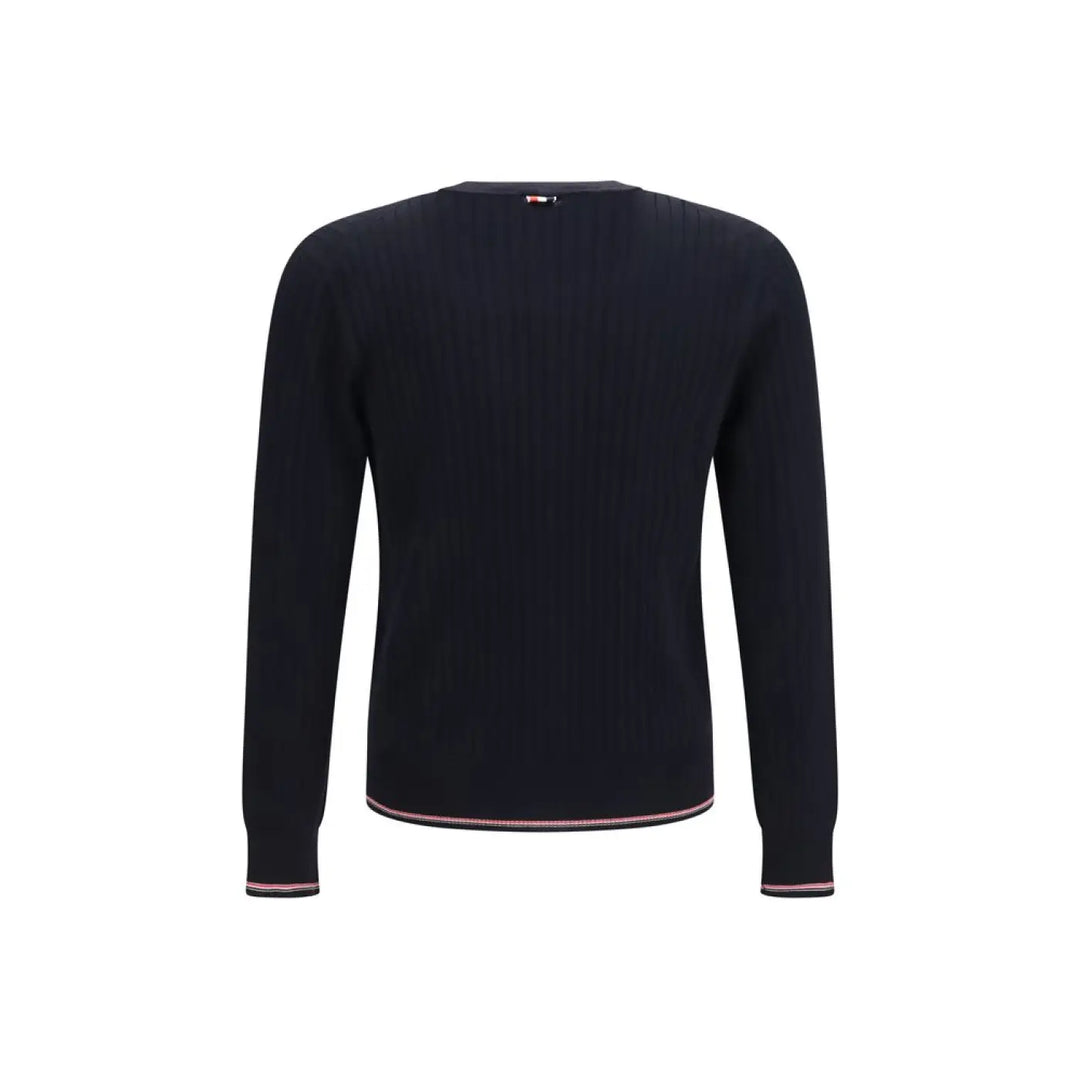 Thom Browne Blue Wool Oves Aries Cardigan