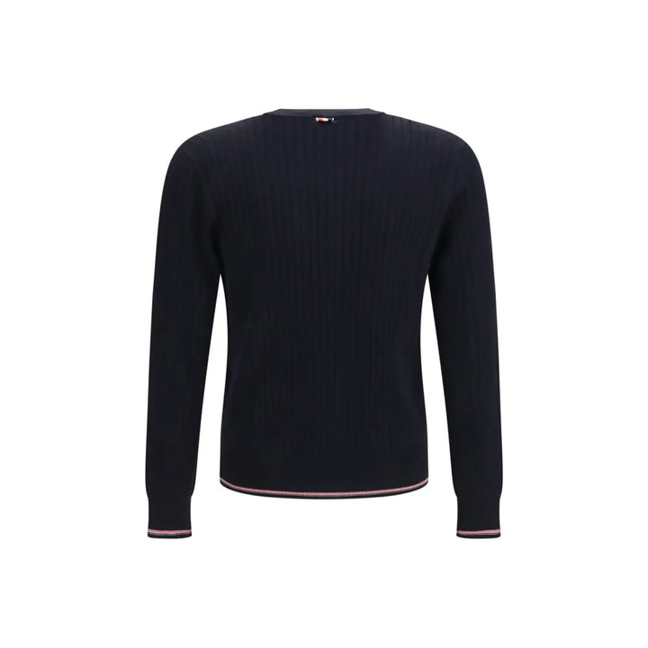 Thom Browne Blue Wool Oves Aries Cardigan