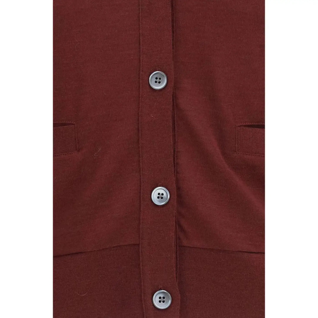 Thom Browne Bordeaux Wool Oves Aries Cardigan