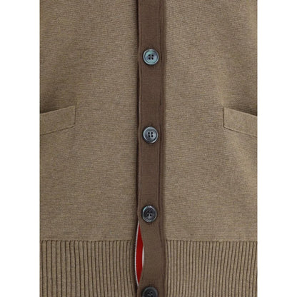 Thom Browne Brown Cotton Cardigan