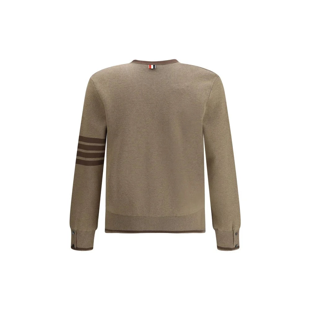 Thom Browne Brown Cotton Cardigan