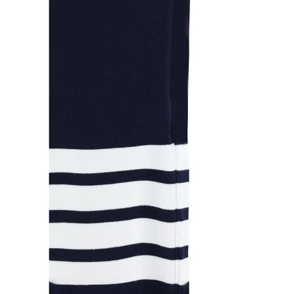 Thom Browne Cotton Classic Sweatpants with White Stripes Details