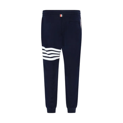 Thom Browne Cotton Classic Sweatpants with White Stripes Details