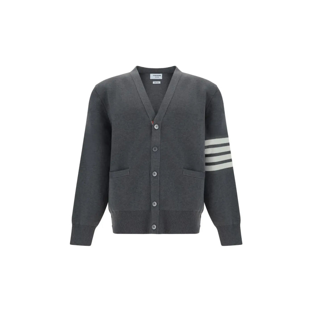 Thom Browne Gray Cotton Cardigan