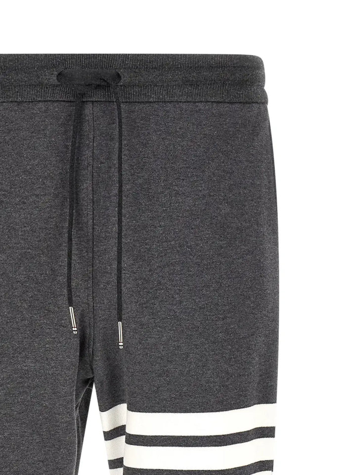 Thom Browne Gray Cotton Joggers (workout Pants)