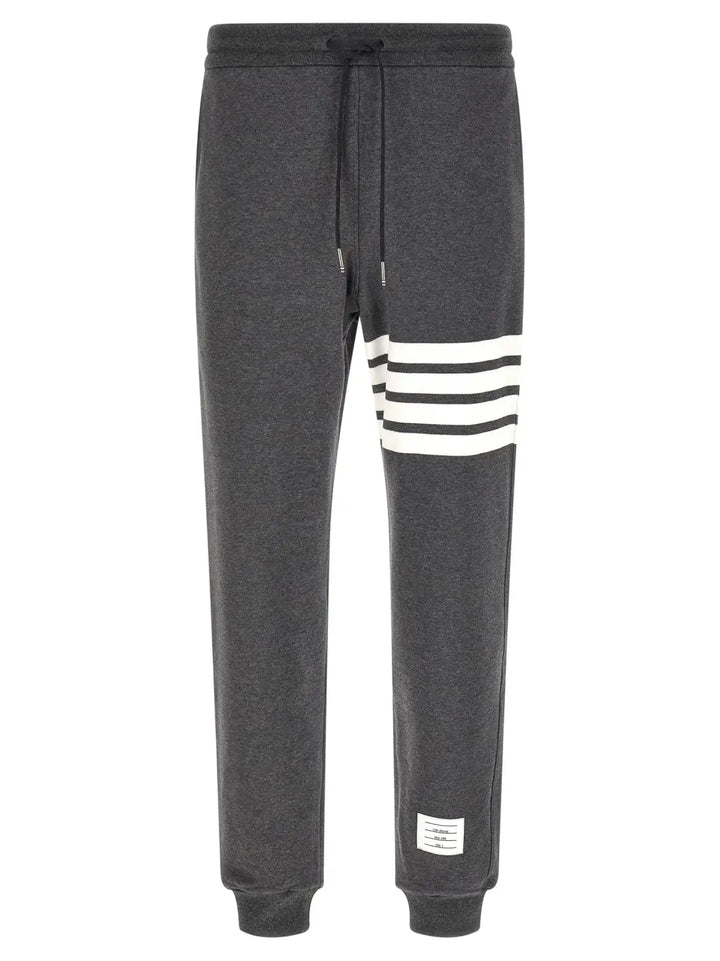Thom Browne Gray Cotton Joggers (workout Pants)