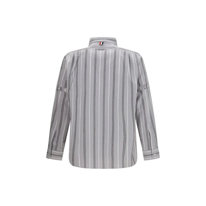 Thom Browne Gray Cotton Pattern Shirt