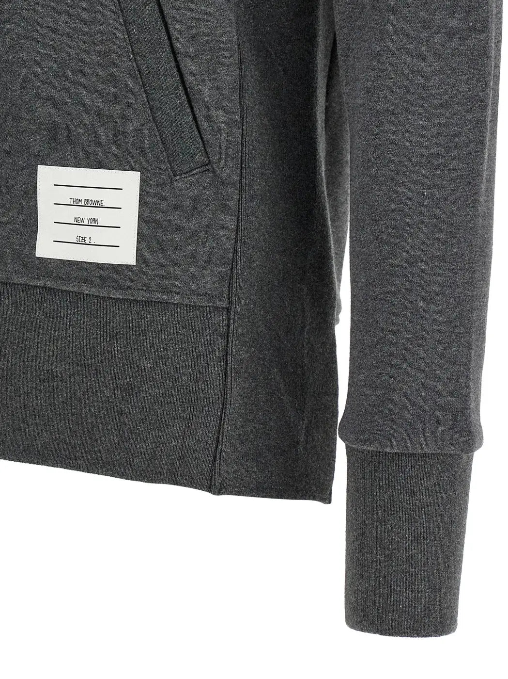 Thom Browne Gray Cotton Sweatshirt