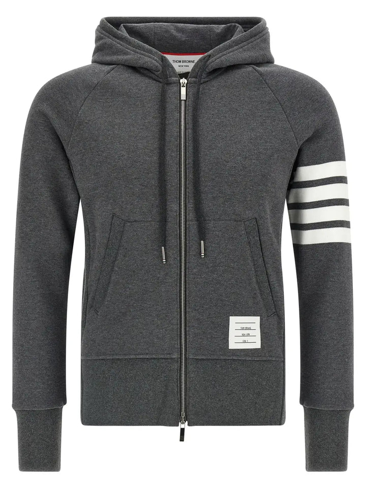 Thom Browne Gray Cotton Sweatshirt