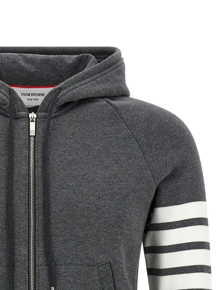 Thom Browne Gray Cotton Sweatshirt