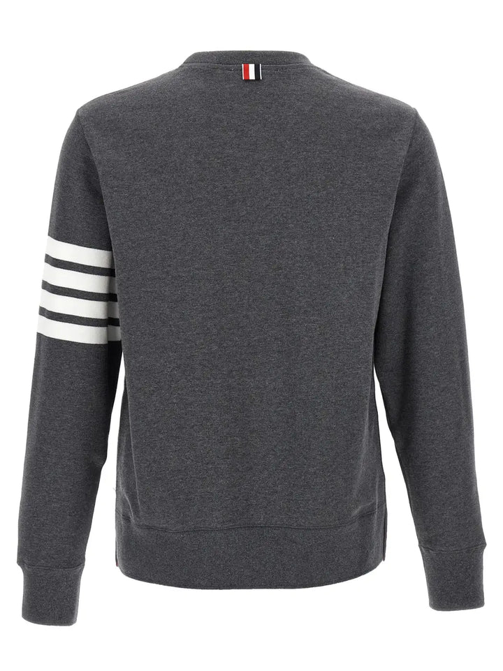 Thom Browne Gray Cotton Sweatshirt