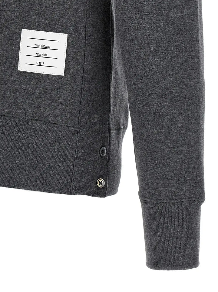 Thom Browne Gray Cotton Sweatshirt