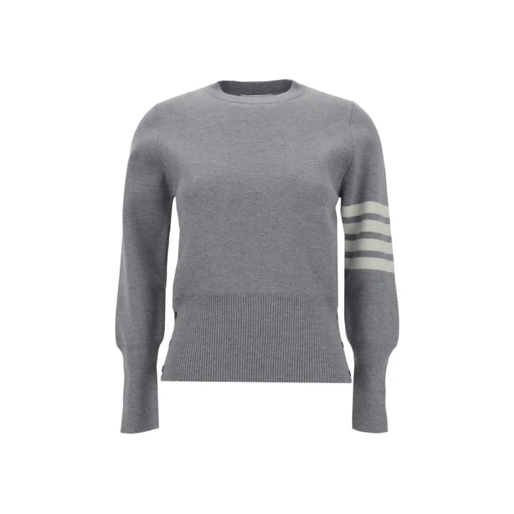 Thom Browne Gray Fleece Wool Sweatshirt