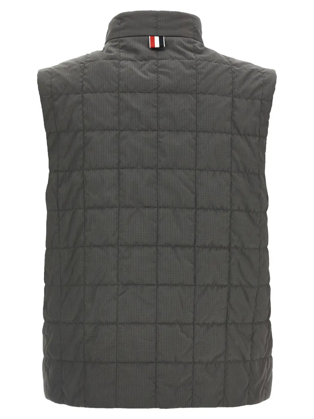 Men’s Thom Browne Gray Polyamide Sleeveless Jacket