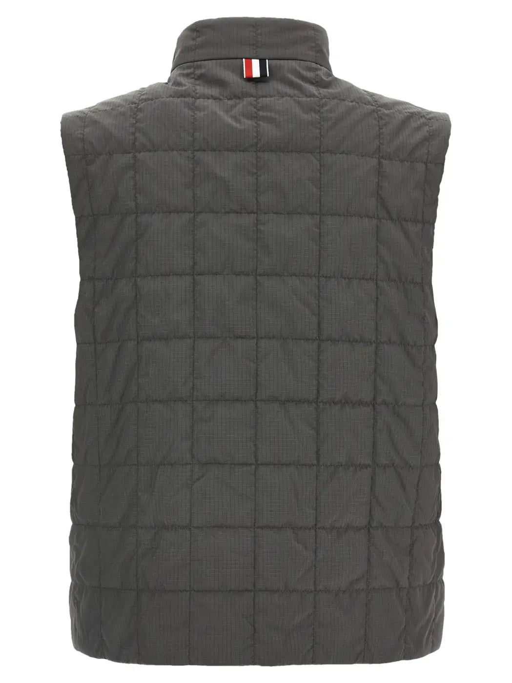 Men’s Thom Browne Gray Polyamide Sleeveless Jacket