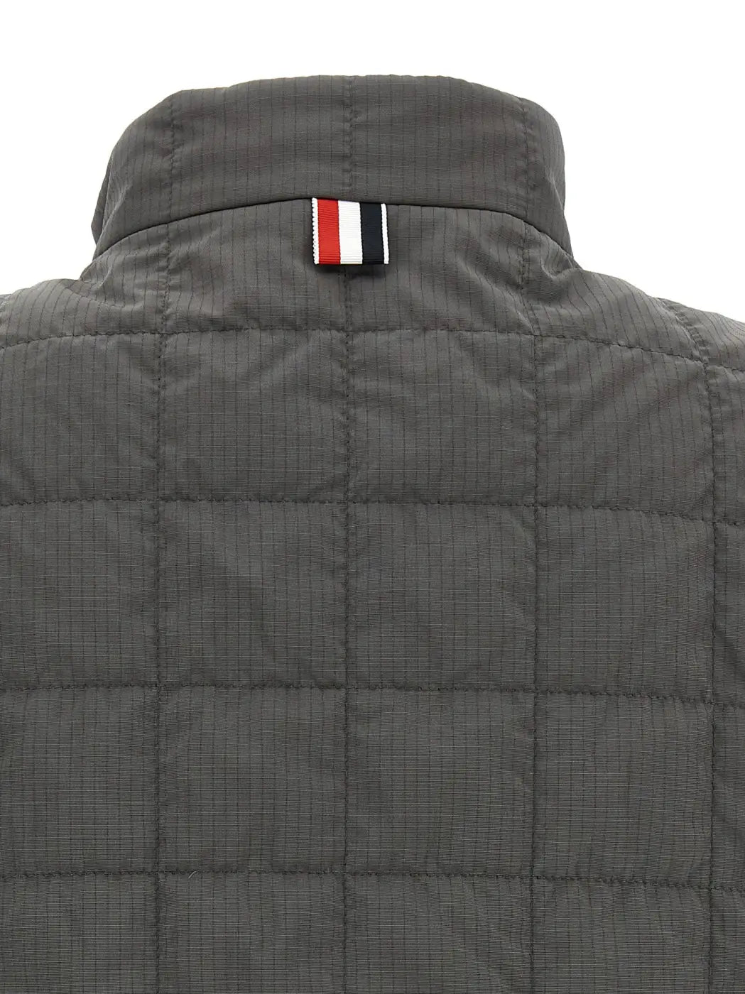 Men’s Thom Browne Gray Polyamide Sleeveless Jacket