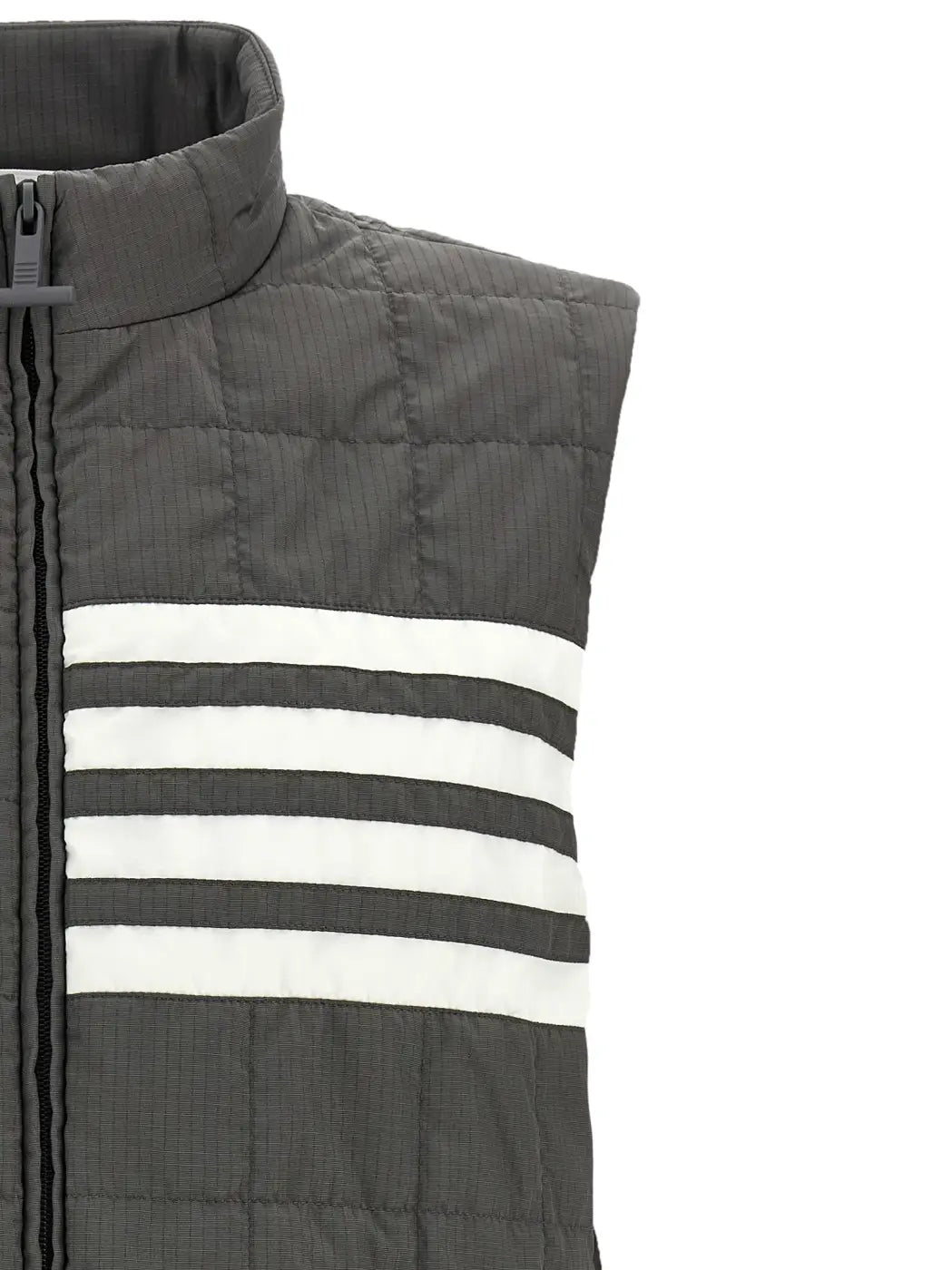 Men’s Thom Browne Gray Polyamide Sleeveless Jacket