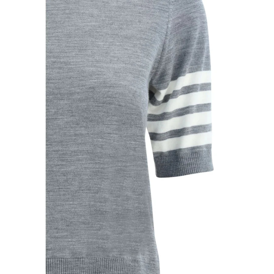 Thom Browne Gray Polyamide Turtleneck