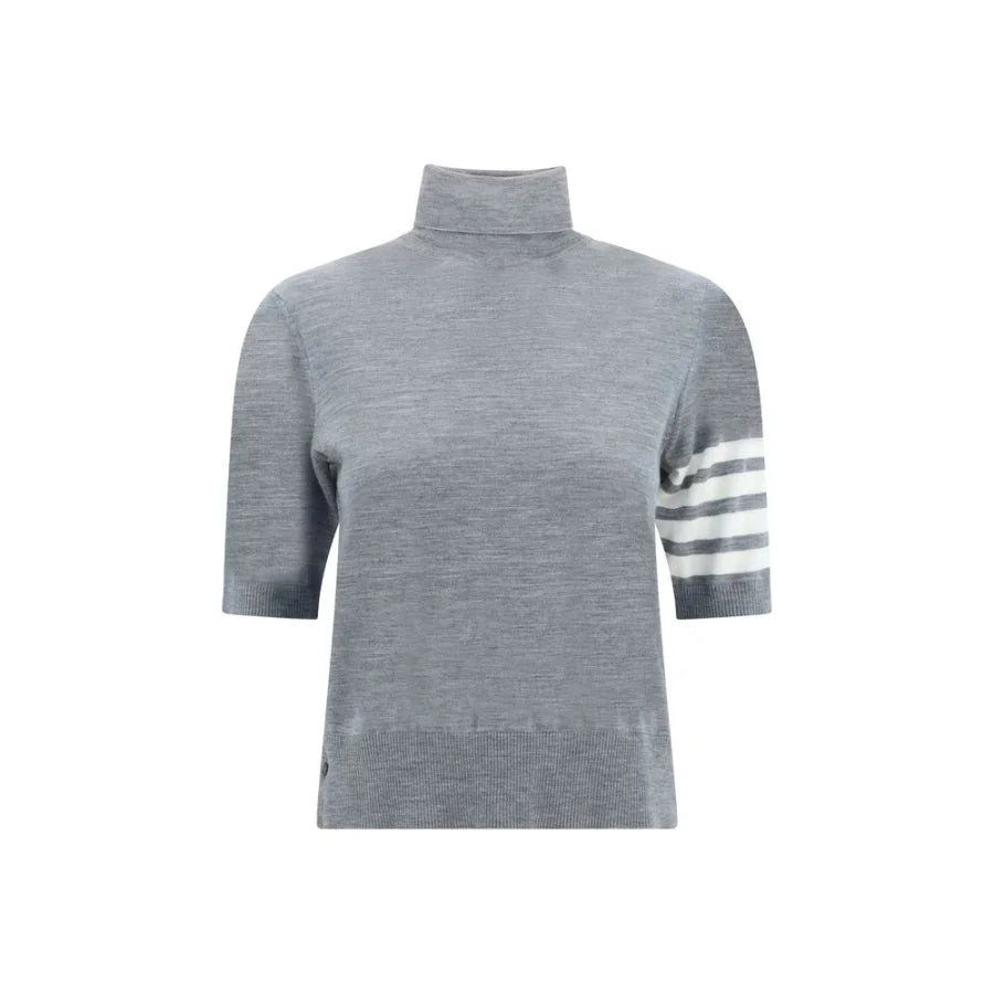 Thom Browne Gray Polyamide Turtleneck