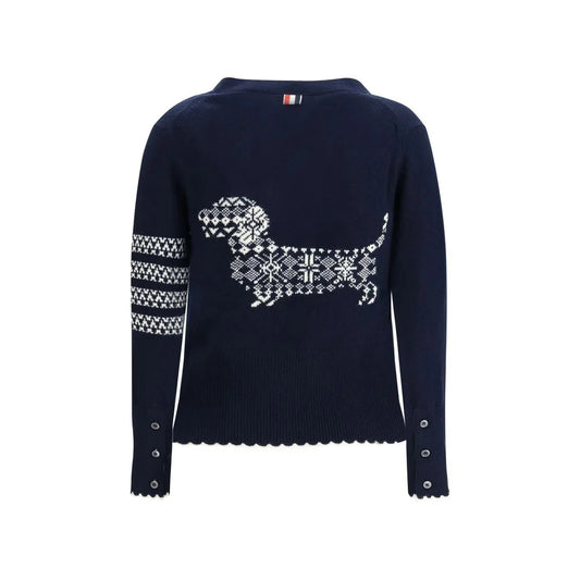 Thom Browne Holiday Hector Cardigan in Luxurious Fleece Wool