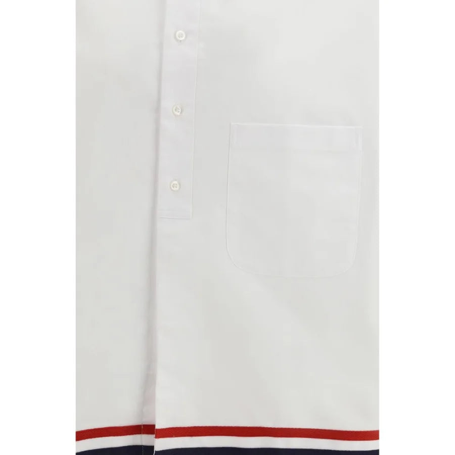 Thom Browne White Cotton Dress Shirt