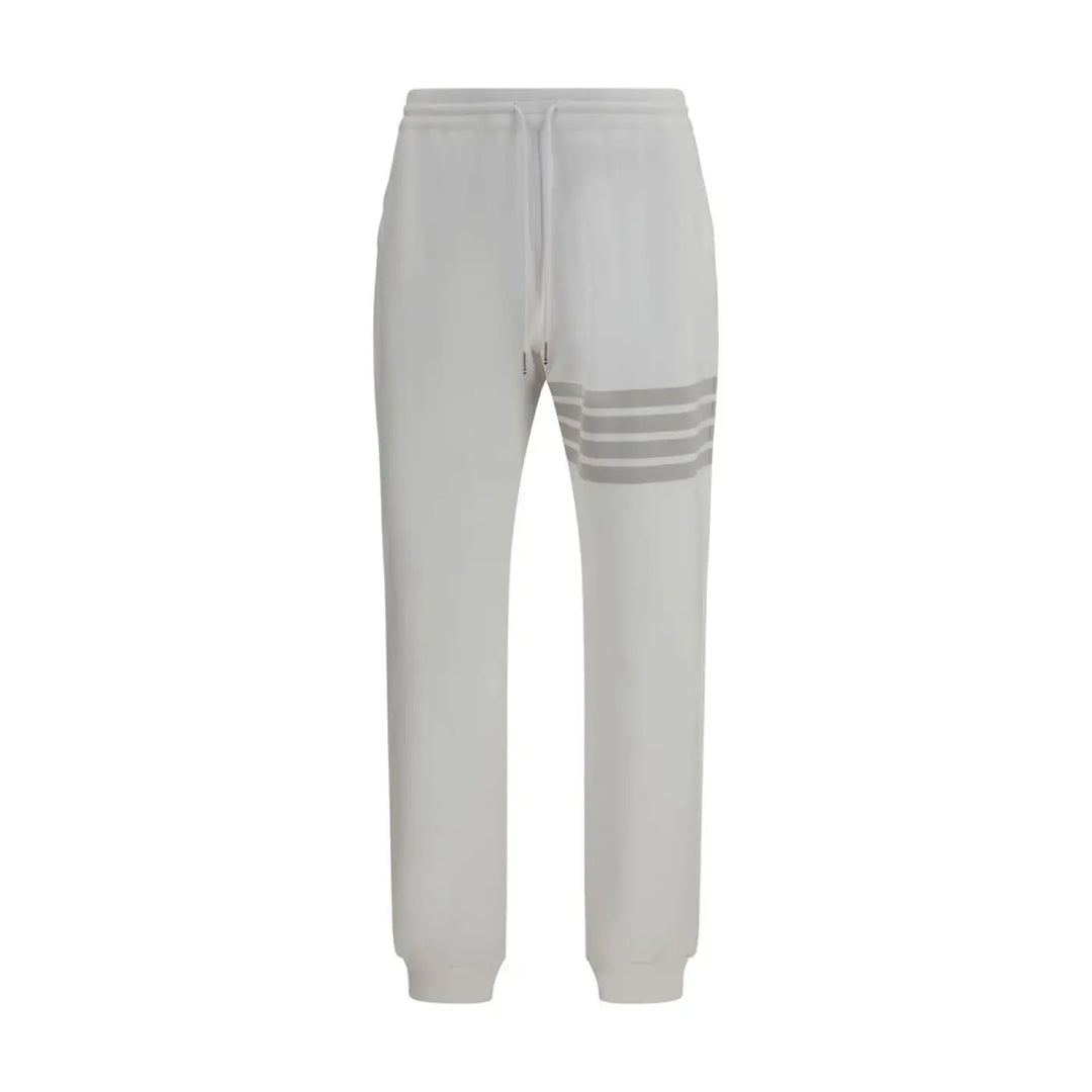 Thom Browne White Cotton Joggers (workout Pants)