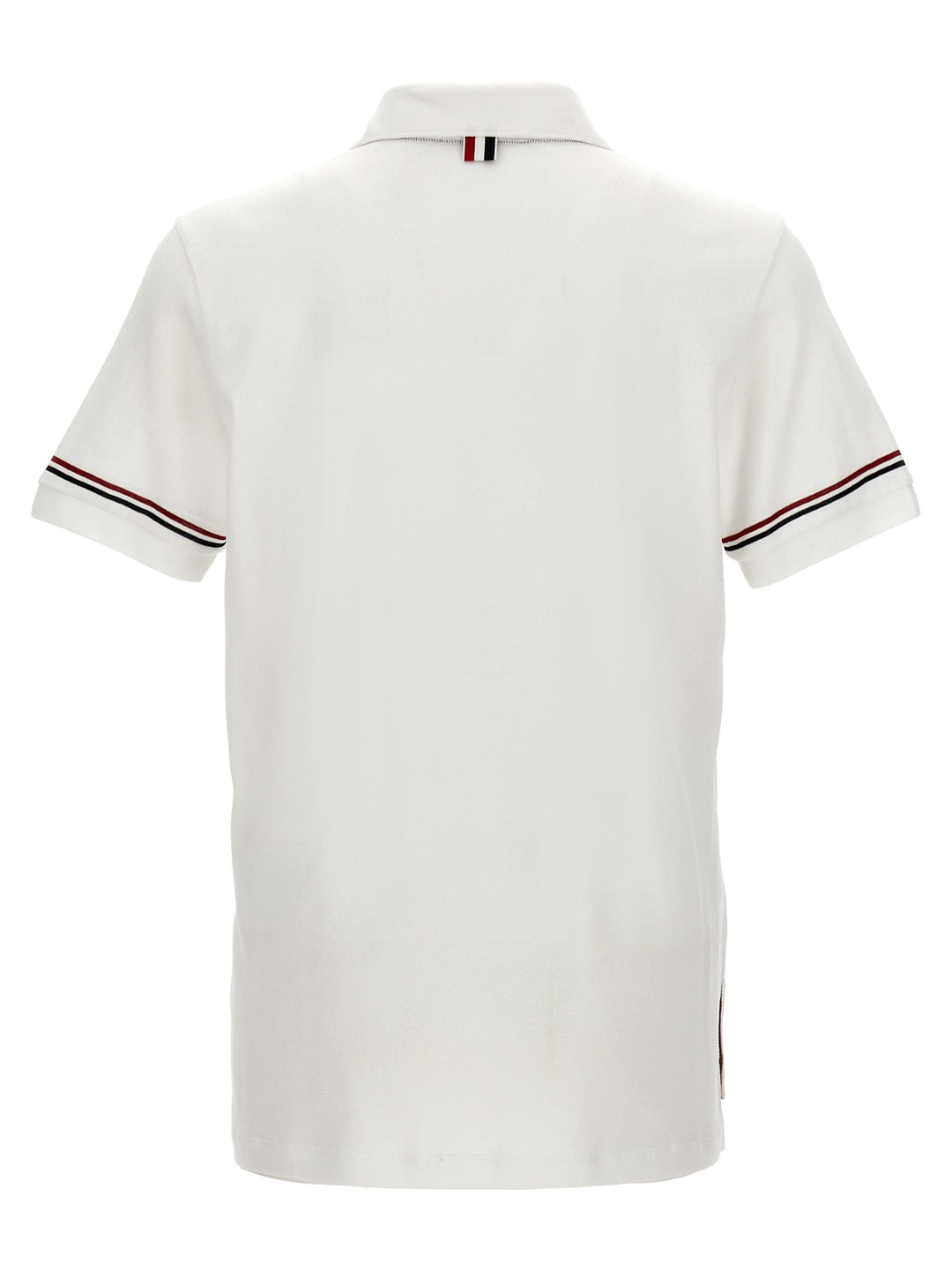 Thom Browne White Cotton Polo Shirt