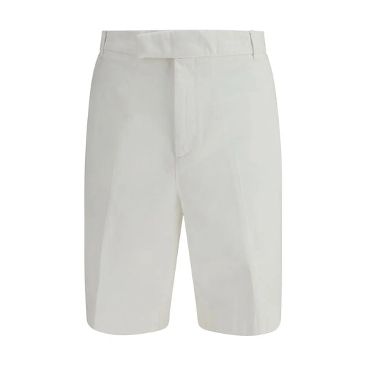 Thom Browne White Polyester Bermuda Shorts